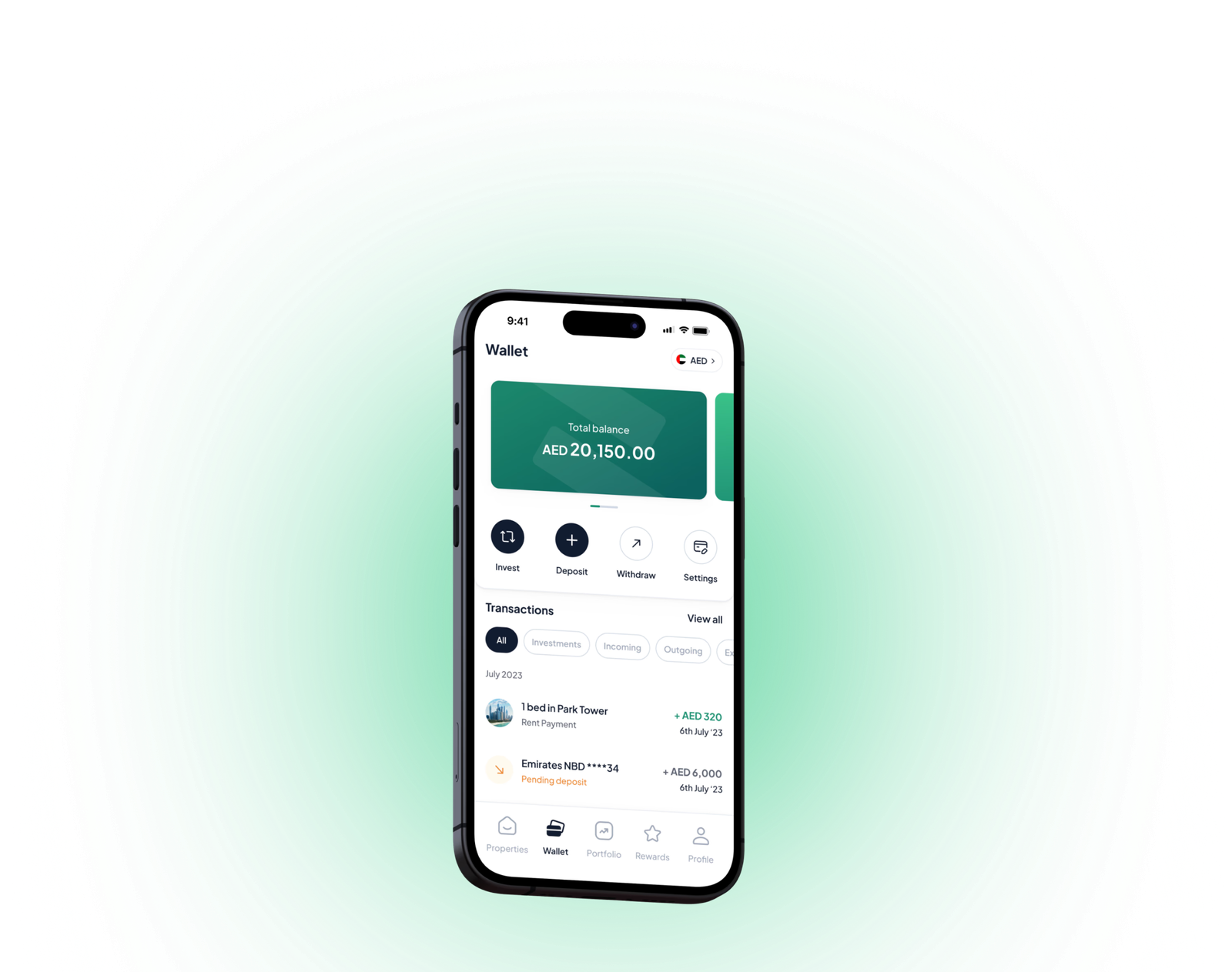 Stake Homes mobile app showing liquidity options